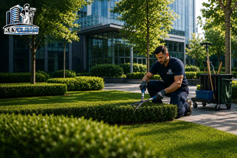 Gepflegte Gartenanlage